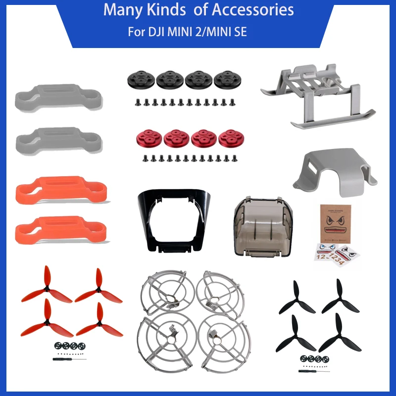

Drone Landing Gear for DJI Mavic Mini 2/Mini SE Drone Propeller Guard Holder Sunhood Sticker Film Motor Cover Accessories
