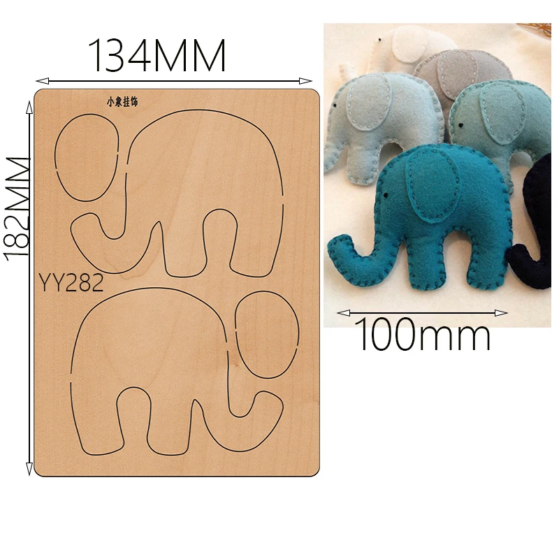 

Wooden die cutting die elephant knife die compatible with most manual die cutting on the marketYY282 dies 2020