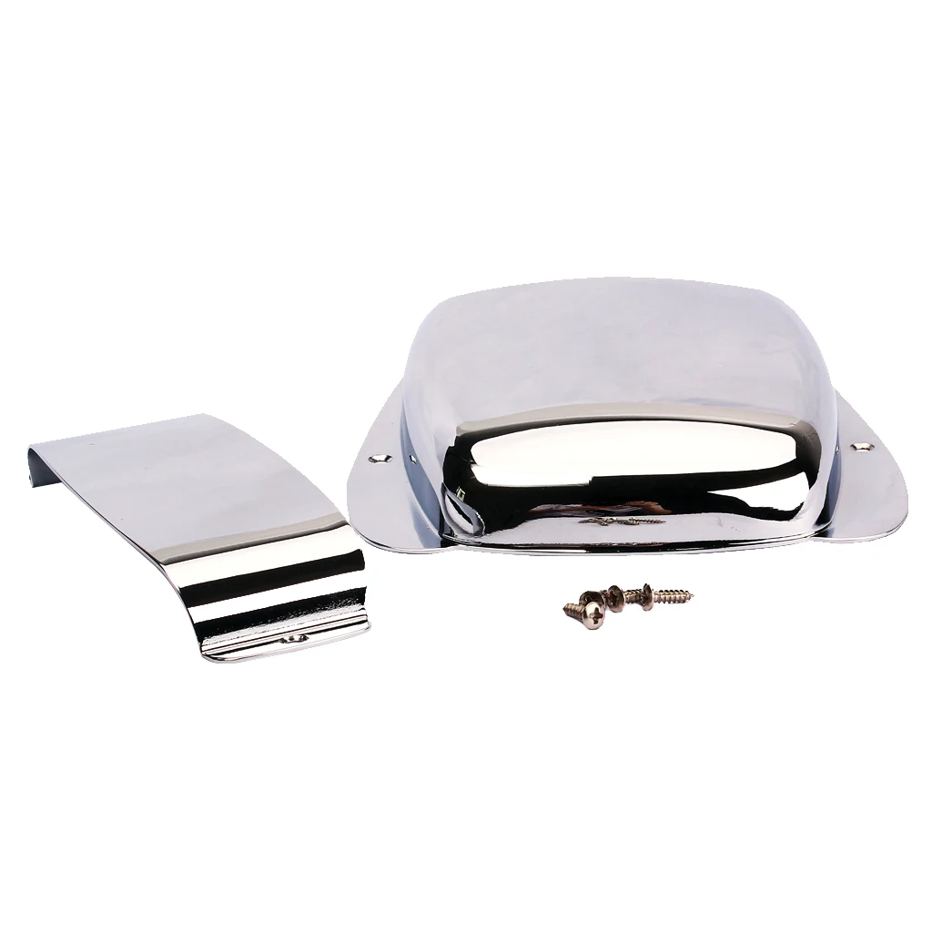 

Fine Chrome Plated Iron Arch Bridge Cover Pickup Cover Set for Bass Guitar