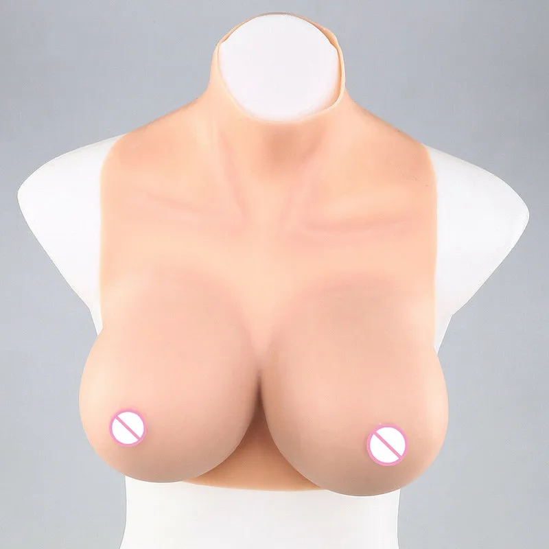 New Silicone Breast Forms E Cup Realistic Soft Fake Boobs Enhancer Crossdresser Transgender Queen Transvestite Mastectomy Bra