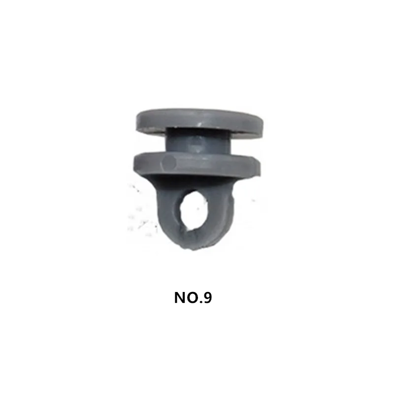 9PCS Number 9 9 шт. автомобильный пластиковый крепеж зажим для Auman Dongfeng J6 грузовик шторы прямой грузовик шкив пряжки кольца заклепки - Название цвета: 9PCS Number 9