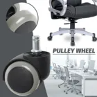 Колесики для офисного кресла, 1369 шт., 3 дюйма, вращающийся резиновый ролик колеса, сменные мягкие безопасные ролики, мебельная фурнитура