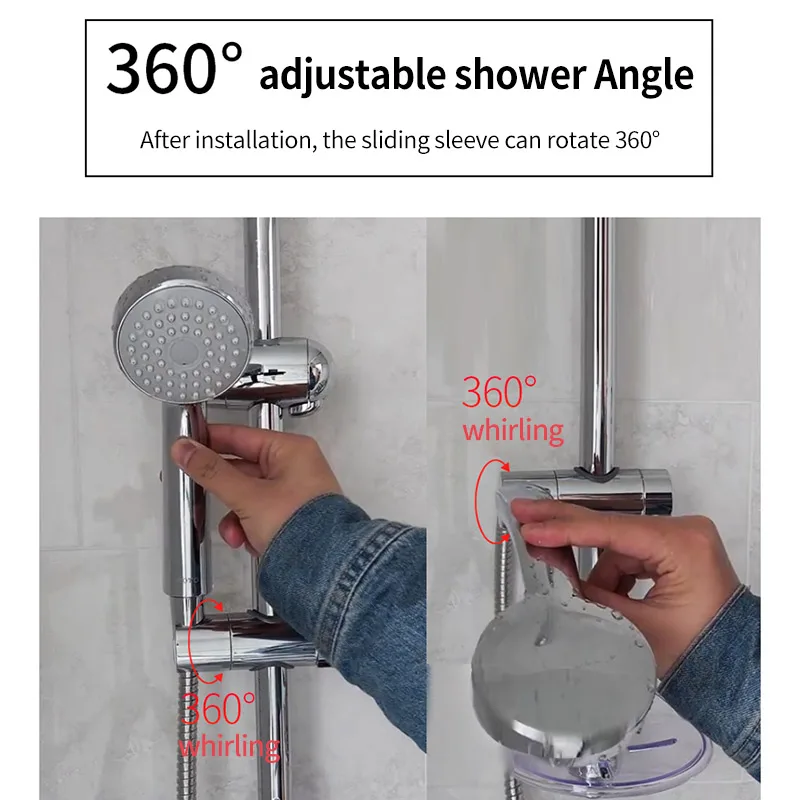 

Adjustable Rail Slider Shower Head Holder Lift Rod Support Bracket Sprinkler Head Mounting Brackets 24mm/25mm For Bathroom