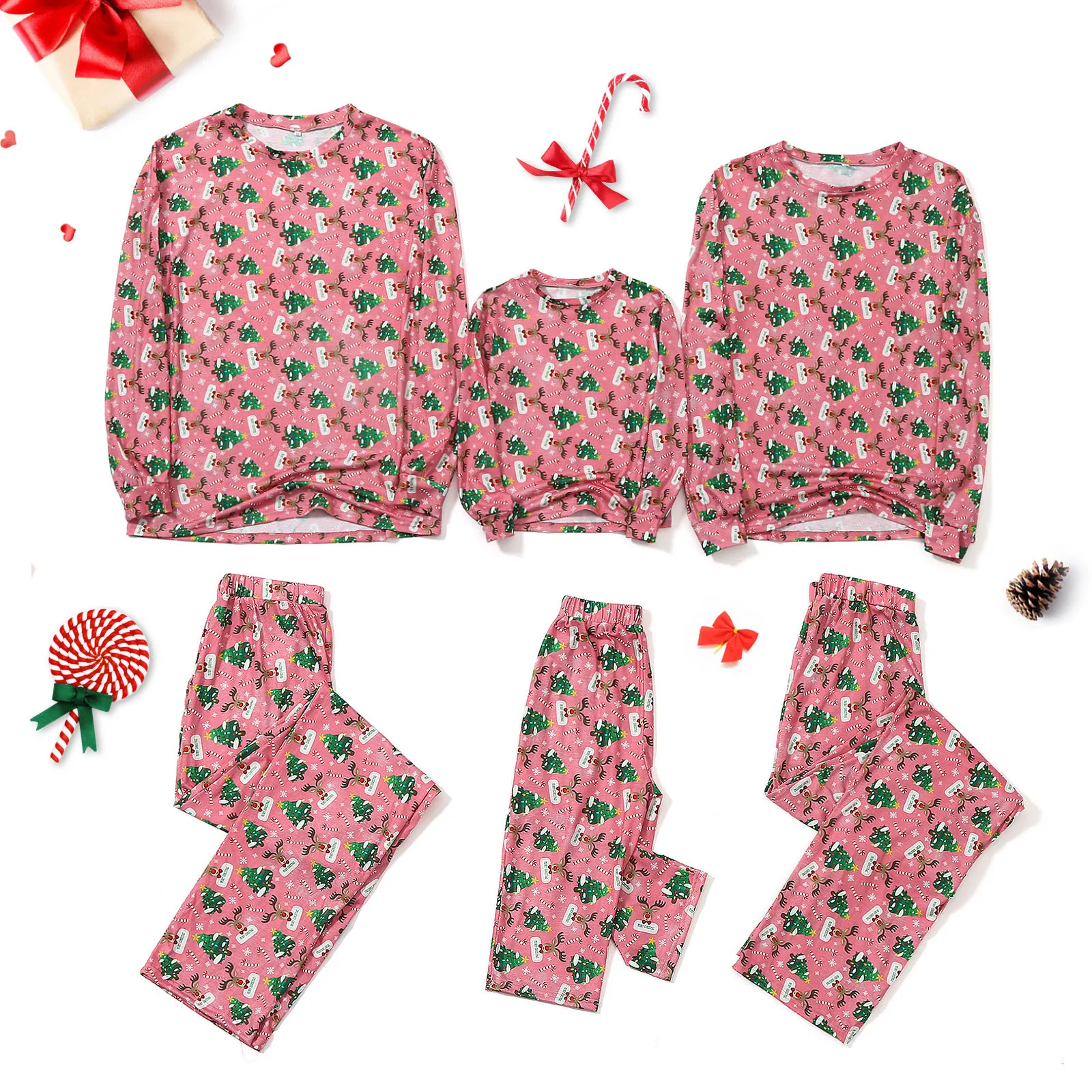 Одежда для новорожденных девочек 18 месяцев рождественские пижамы всей семьи
