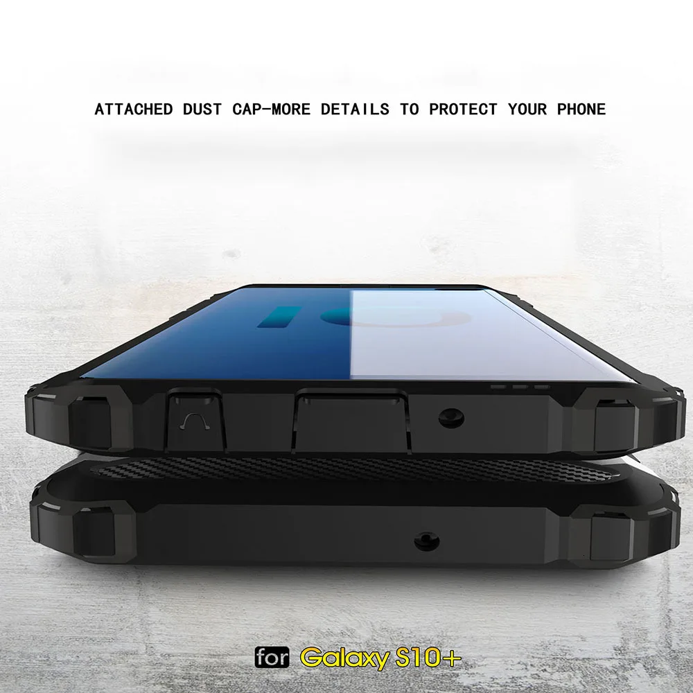 

50 Pieces Armor Phone Case For Samsung Galaxy S10 5G S10E S9 S8 Plus S7 S6 Edge S5 Note 10 Pro 9 8 5 4 Shockproof Hybrid Cover