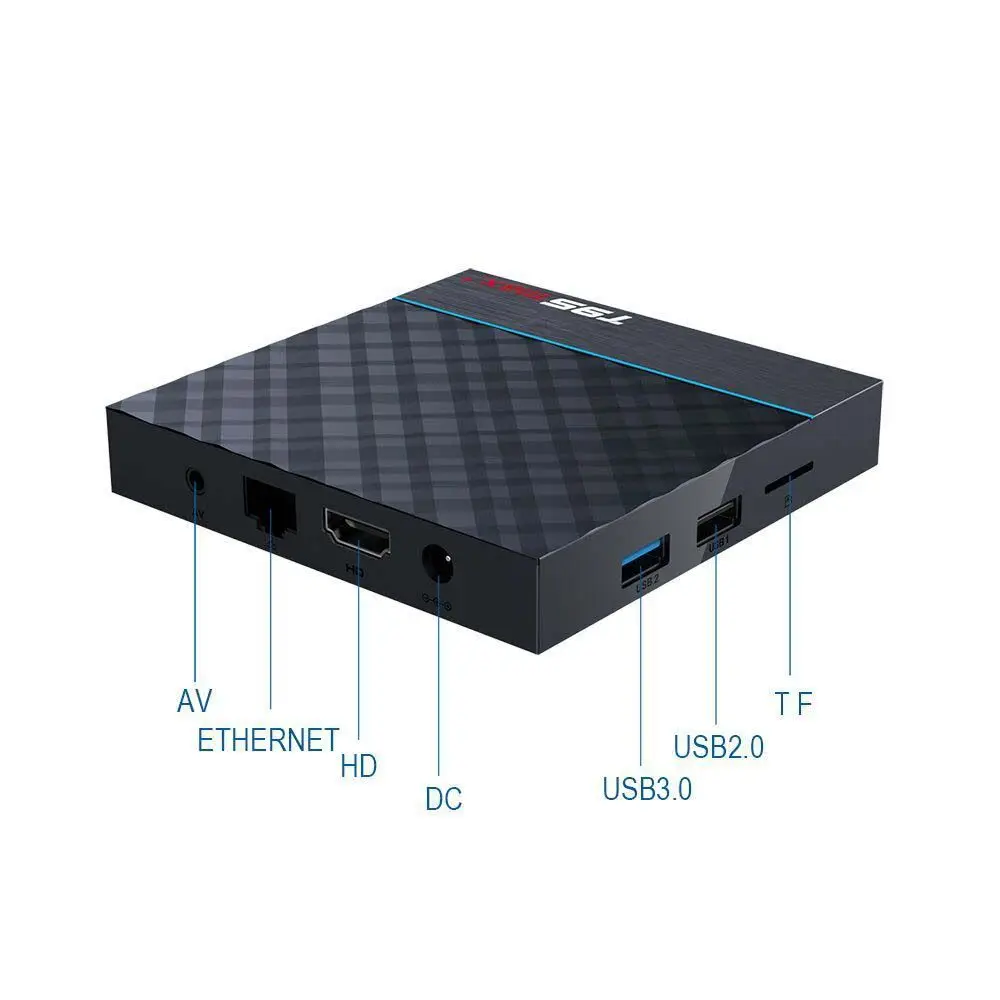 90 мультимедийный плеер 24G 5G WiFi 4 Гб RAM Quad Core T95 MAX Plus TV Box Set Top Media Player Smart | Электроника