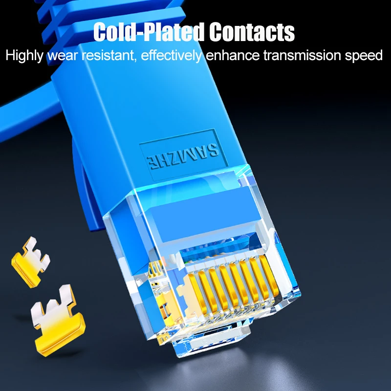 SAMZHE CAT6 плоский Ethernet кабель RJ45 Lan сетевой Патч корд для компьютера роутера
