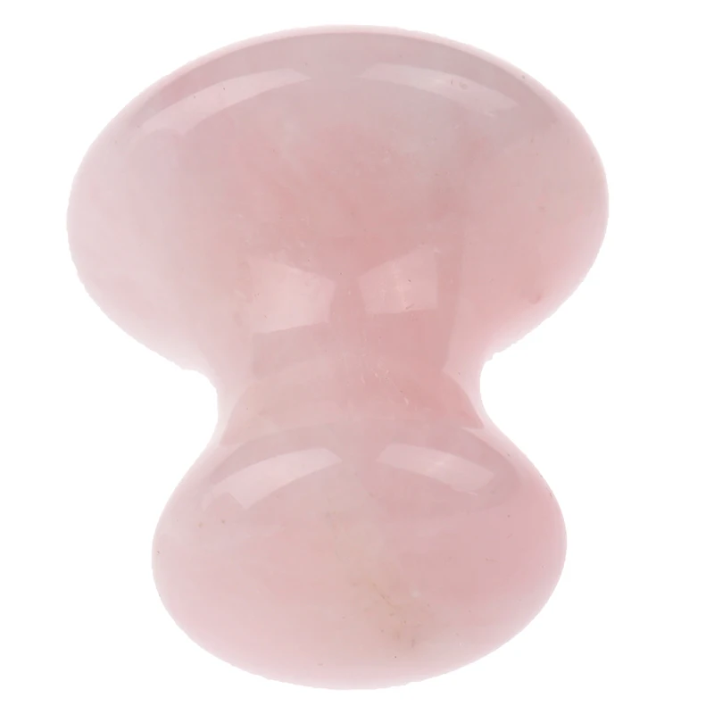 

1PCS Natural Rose Quartz Mushroom Facial Back Foot Acupuncture Massage Scraper SPA Therapy Jade Board Face Massager Gua Sha Tool