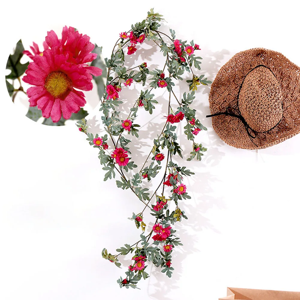 

New 1.75m Simulation Artificial Marguerite Wall Decor Background Home Decor for Home Photography Decoration artificial flowers