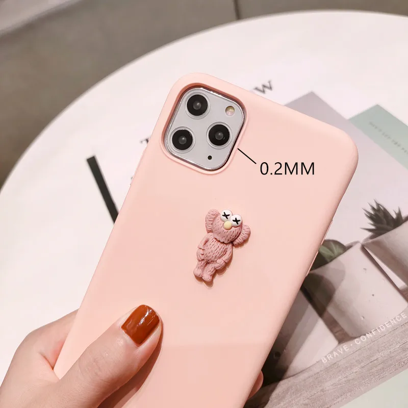 3D Оригинальный жидкий силиконовый роскошный защитный чехол JUNNIAO для Apple iPhone 11 Pro Max