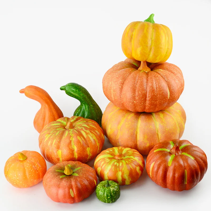 Поддельные тыквы искусственная пена для Хэллоуина имитация овощей еда милый