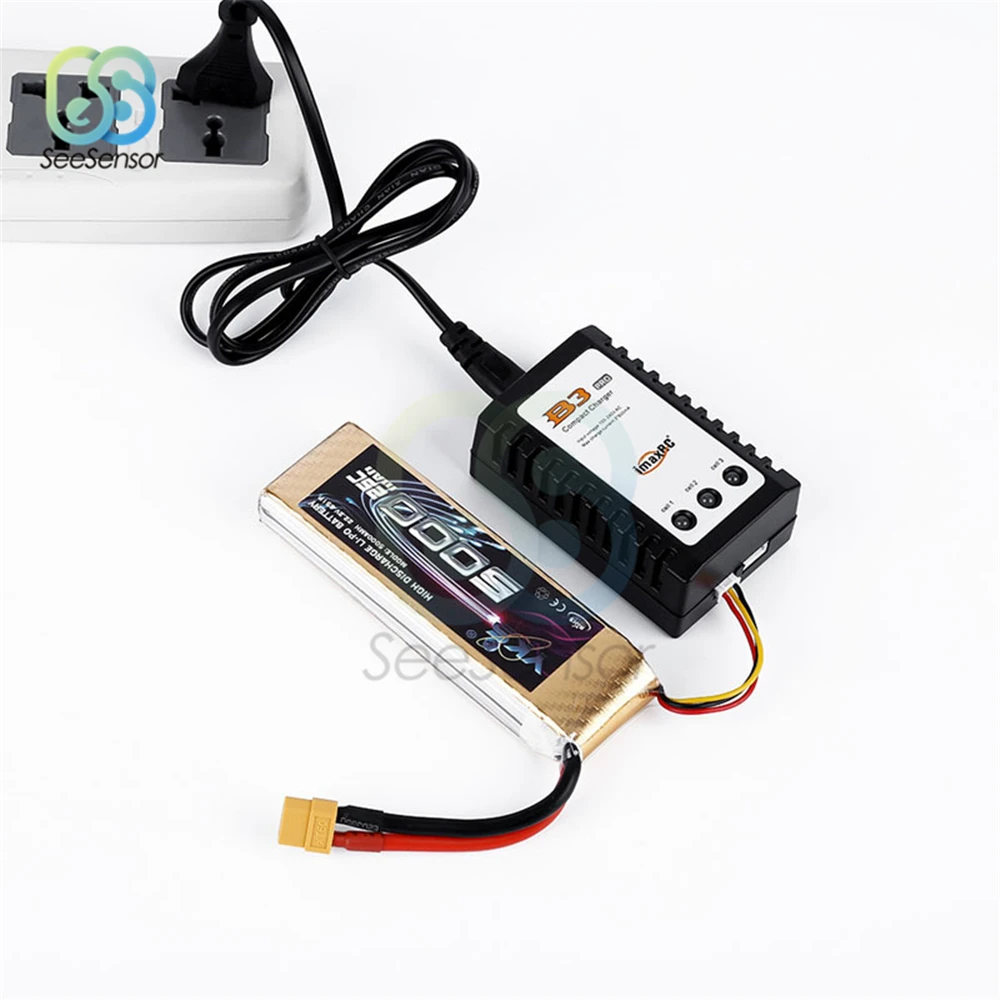 IMaxRC IMAX B3 Pro Compact Charger for 2S 3S Lipo Battery Balance Adapter EU/US Power Plug AC 100V-240V | Обустройство дома