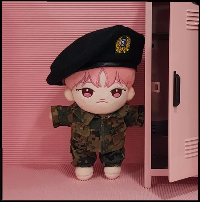 [MYKPOP] кукольная одежда и аксессуары KPOP: армейская форма для кукол длиной 20 см
