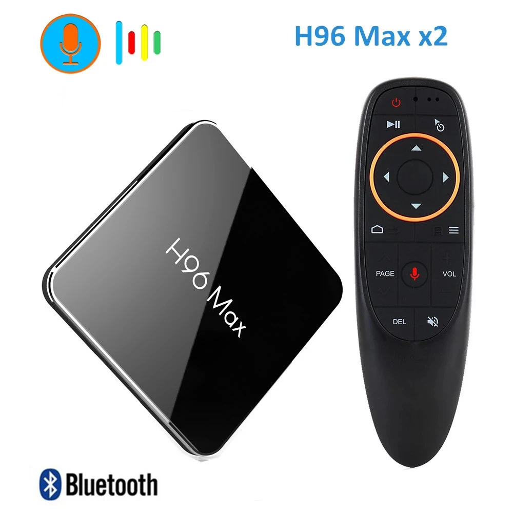 

H96 Max X2 Android 8.1 TV BOX Amlogic S905x2 LPDDR4 4GB 64GB Quad Core 2.4G/5G Wifi 4K Smart media player H96MAX PK X96 MAX
