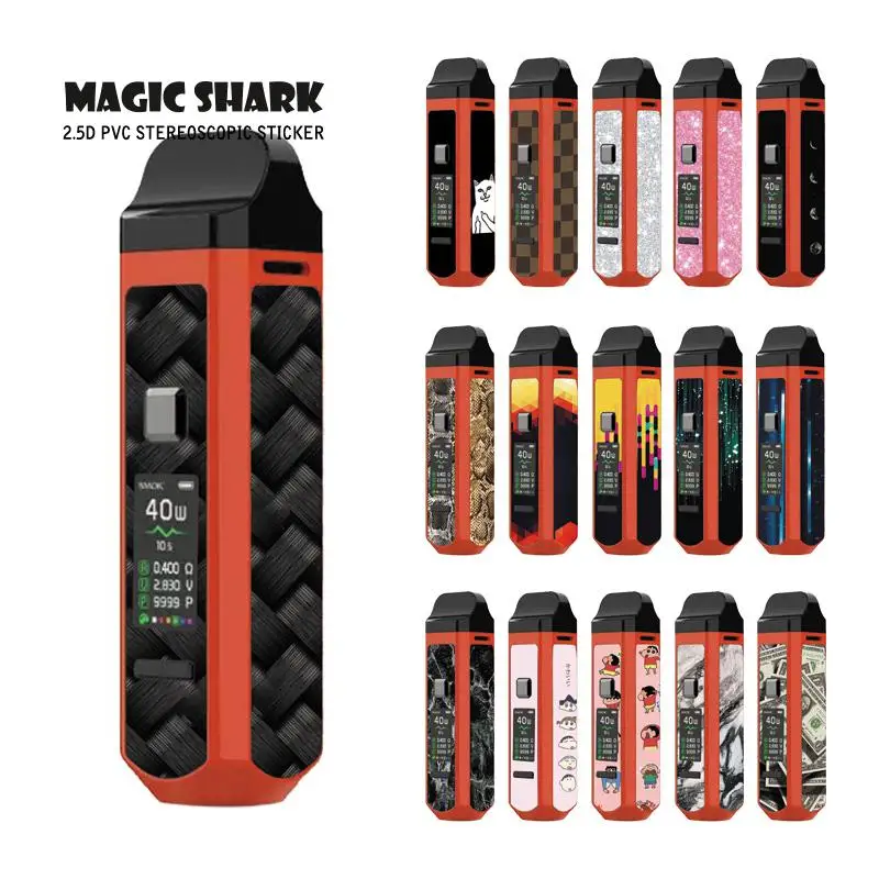 Чехол пленка Magic Shark Dollar для вейпа Shinchan Snake Набор стикеров Smok RPM40|Наклейки