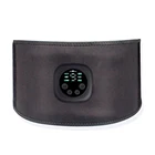 Новый EMS Смарт Тепловая терапия спины ремень брюшной полости живота тренировки мышцы стимулятор сжигание жира вибрации талии тренер для здоровья