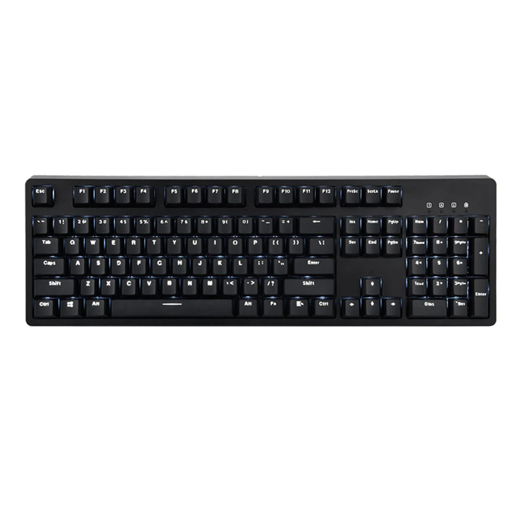 

Ajazz AK535 Mechanical Gaming Keyboard PBT Keycaps Mechanical Switch 104 Keys Black Wired Mechanical Keyboard LED Backlit