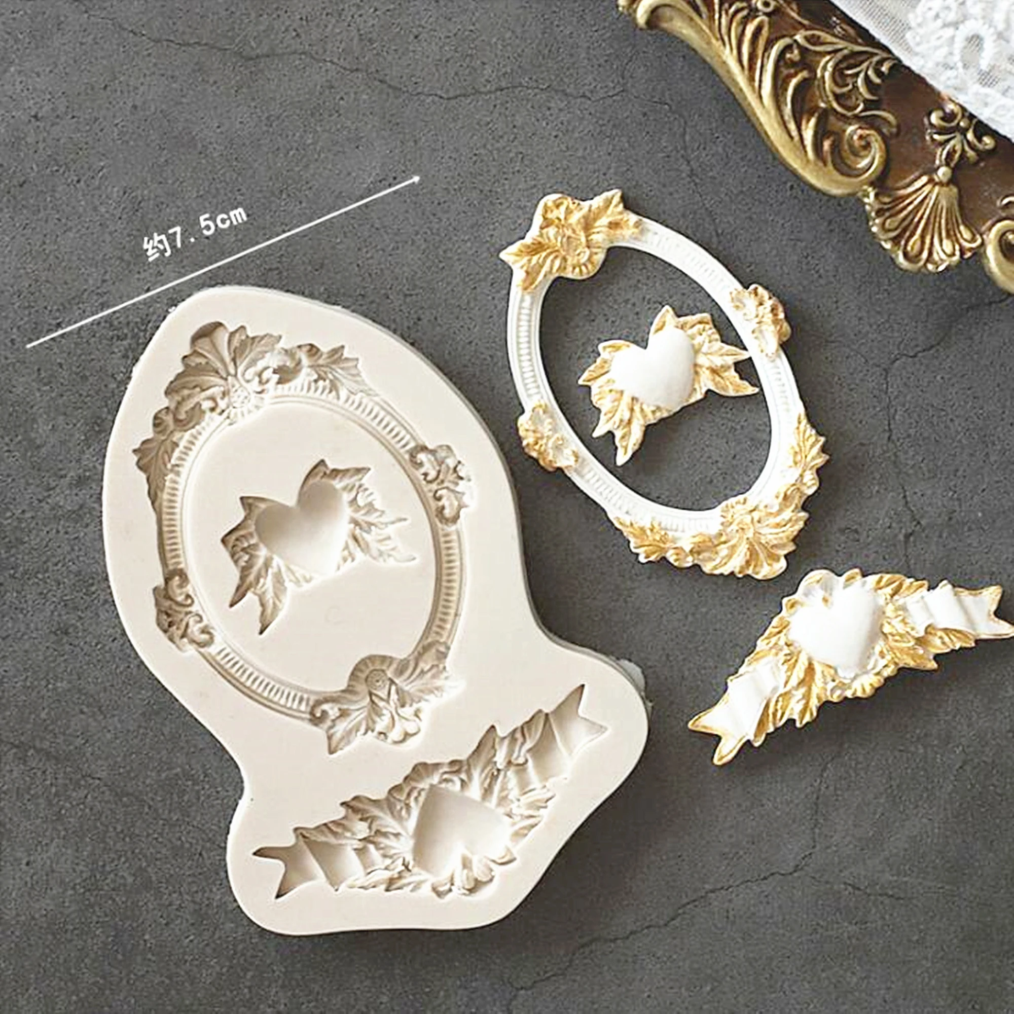 Luyou DIY фото рамки силиконовая форма для выпечки шоколадные конфеты пресс форм