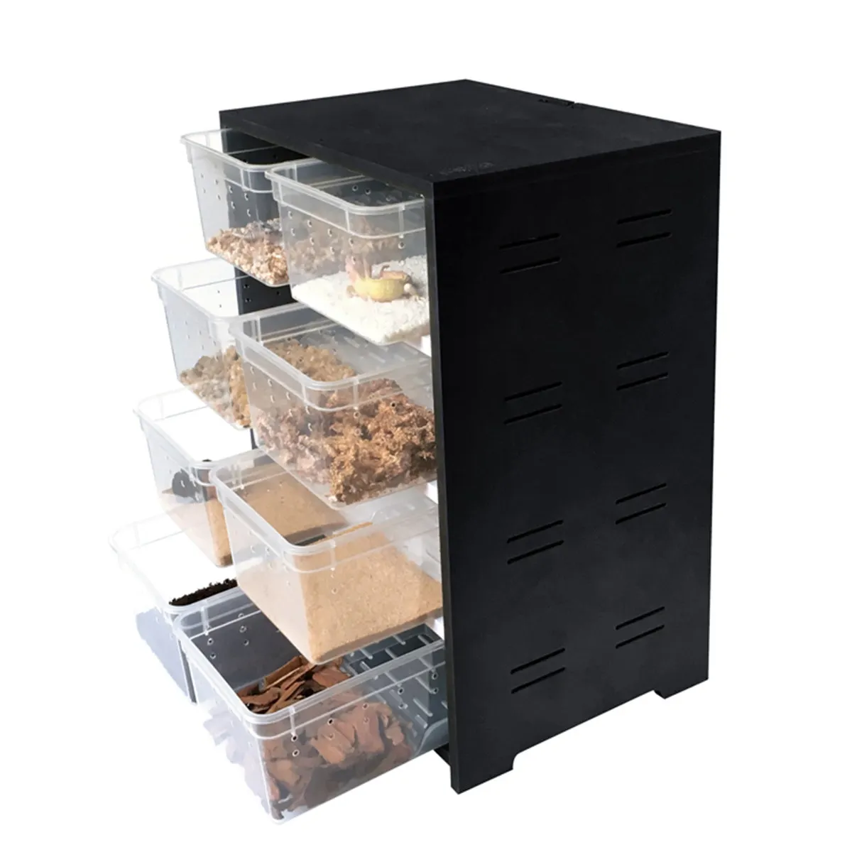 Акриловая коробка для кормления домашних животных рептилий 4 х слойный резервуар