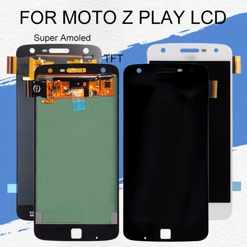 5 дюймовый сменный ЖК дисплей Catteny XT1635 для Motorola Moto Z Play сенсорный стеклянный экран