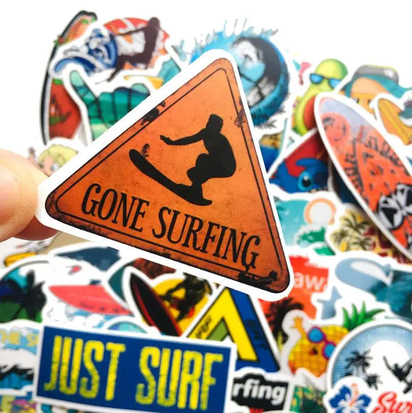 Набор водонепроницаемых наклеек для серфинга чемодана скейтборда ноутбука 10/30/50