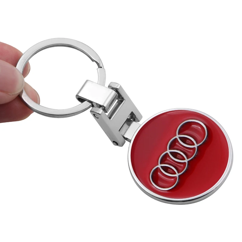 1 шт. автомобильный брелок двухсторонний ключ из металлического сплава кольцо