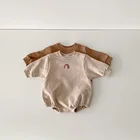 Одежда для детей 0-24 м, Новинка Комбинезоны с вышивкой, зимняя одежда для малышей, В южнокорейском стиле, сетчатая красная ДЕТСКАЯ ОДЕЖДА для ползания