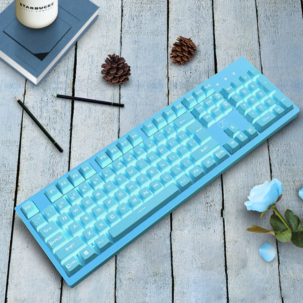 20% геймерские колпачки для ключей 104 клавиш Wird клавиатура для игр Keyboad ПК ноутбук для Teclado колпачки для ключей игры Keyboad дропшиппинг