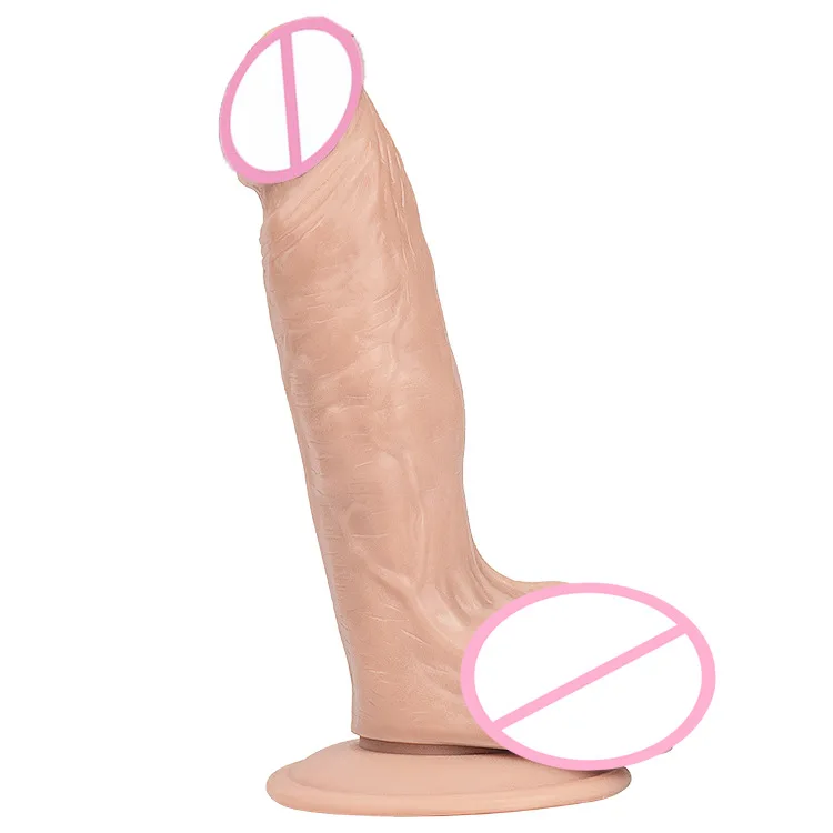 ТПЭ реалистичный мягкий Cyberskin фаллоимитатор с большим пенисом для женщин на