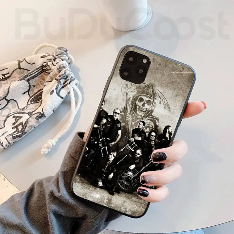 

American TV Sons of Anarchy Phone Case for iPhone 8 7 6 6S Plus X 5S SE 2020 XR 11 12 Pro mini pro XS MAX