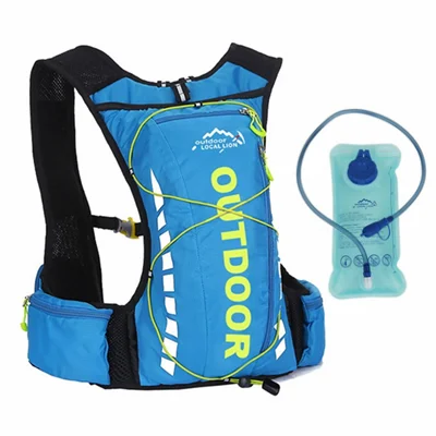 with water bag Мужской горный велосипед с сумкой для воды водонепроницаемый велосипедный рюкзак спортивный полистер альпинистский Пешие прогулки Походное питье Велоспорт рюкзак - Цвет: with water bag