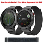 Ремешок плетеный нейлоновый для Garmin Fenix 5 Plus 6 Pro подход S60 S62, легко устанавливаемый быстросъемный браслет для COROS VERTIX, 22 мм