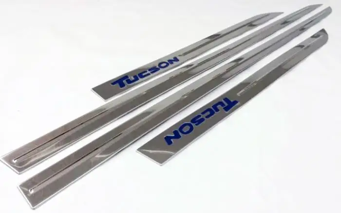 Хромированная подкладка боковой двери отделка корпуса молдинг ободка Стайлинг