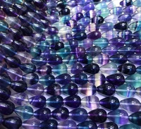 fluorite purple drop 1014 mm for diy jewelry making loose beads fppj wholesale beads nature gemstone