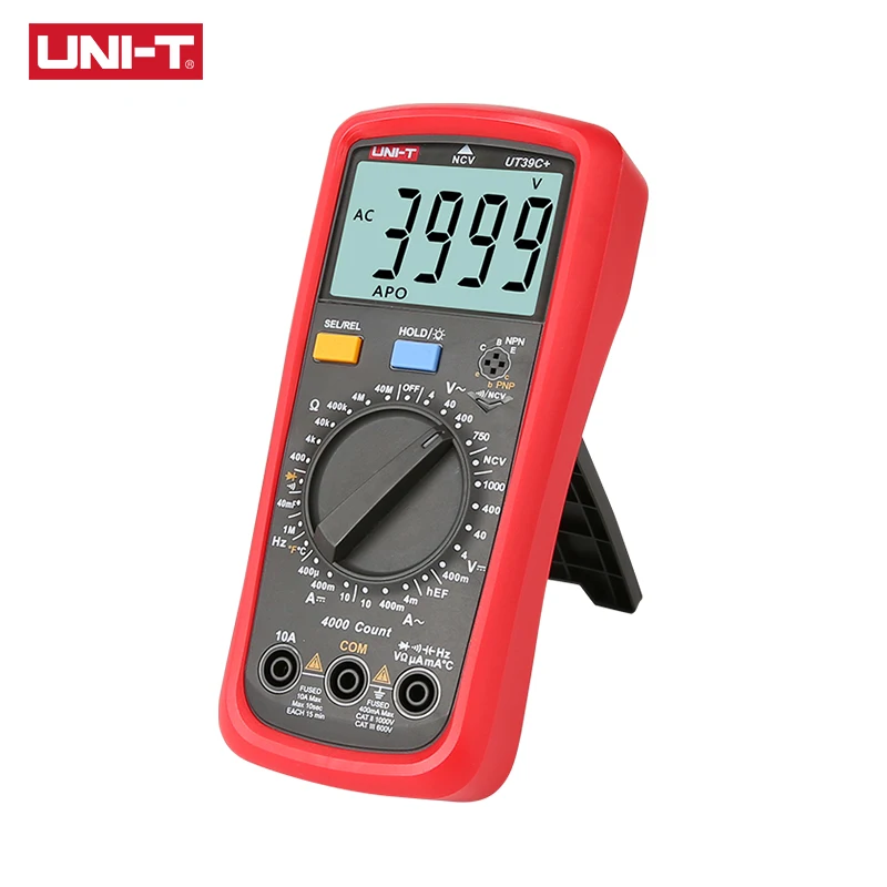 Цифровой мультиметр UT39C + тестер диапазона авто улучшенный с UT39A/UT39C AC DC V/A