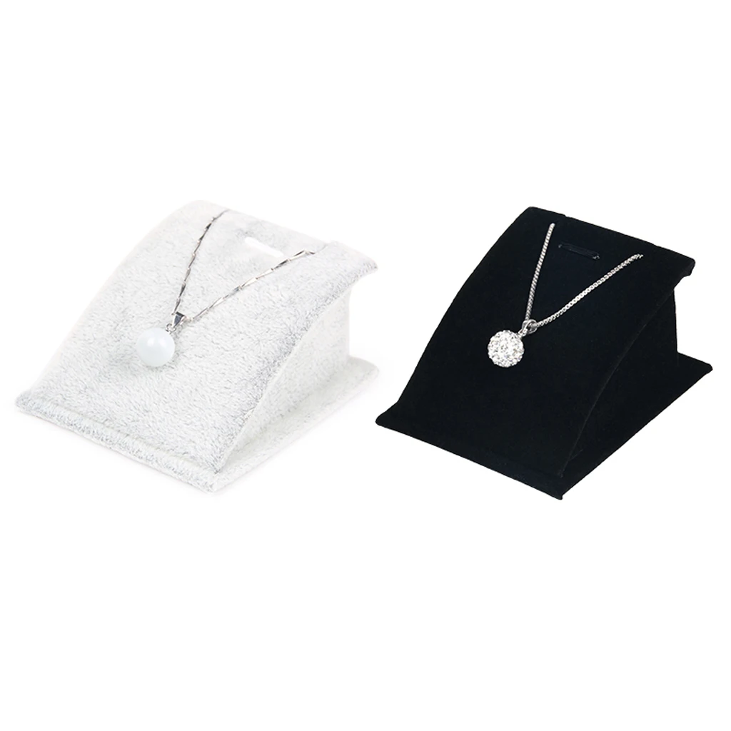 Элегантное бархатное ювелирное ожерелье с подвеской подставка держатель лоток