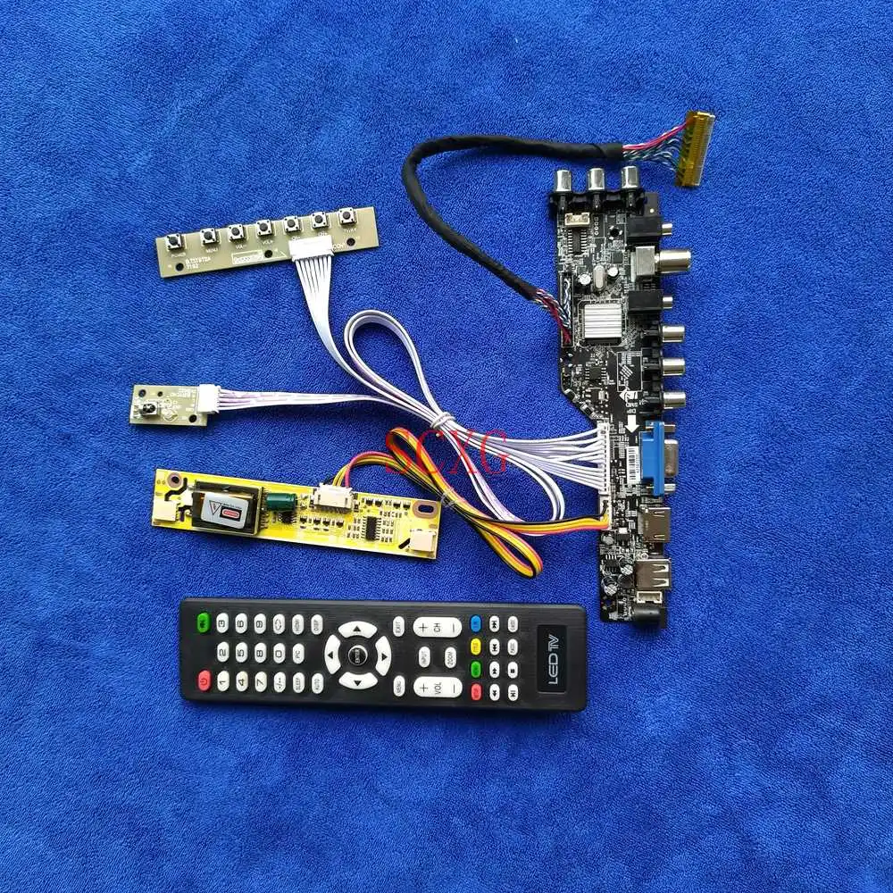 

Матричная плата привода DVB 1280*1024, совместимая с USB, AV, VGA, ЖК-дисплеем, комплект для самостоятельной сборки, подходит для LTM170ET01/M170E8/MT170EN01, LVDS, 30 Pin...