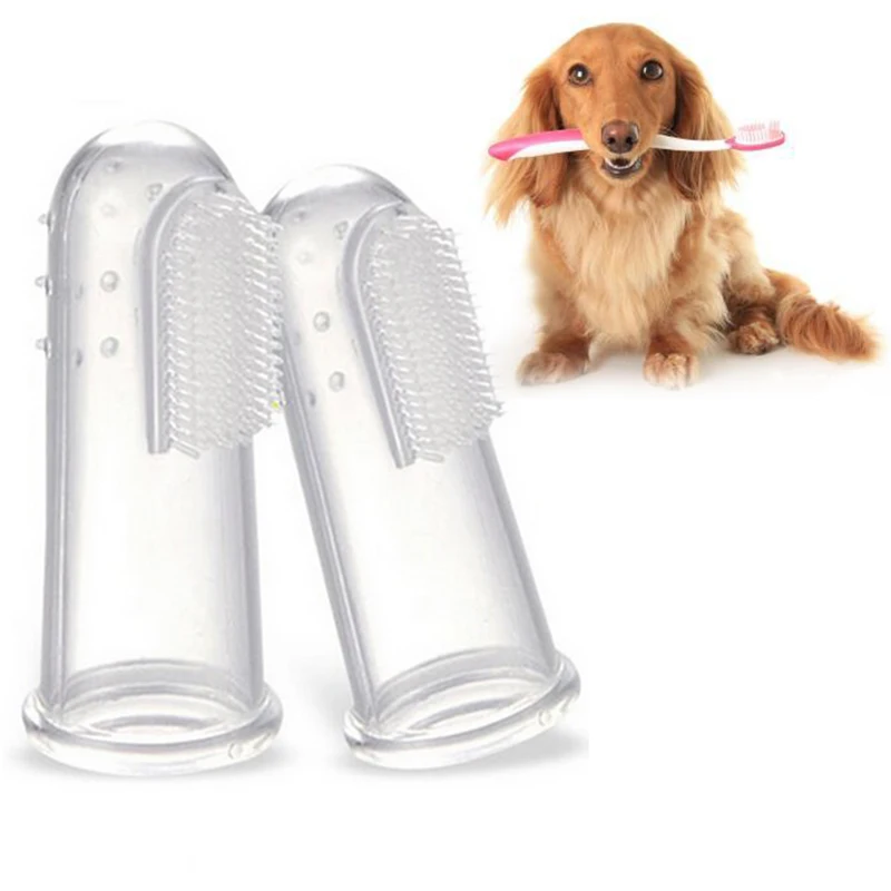 

Dog Toothbrushes Super Soft Pet Finger Toothbrush Teddy Brush Bad Breath Tartar Teeth Tool Dog Cat Cleaning Pet Supplies