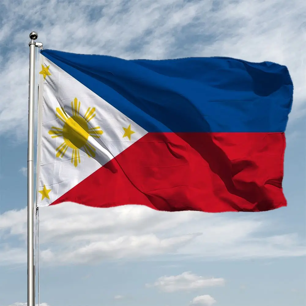 

PHL PH Philippino Pilipinas Philippines Flag 90X150cm Polyester UV Fade Resisitant-Filipino Philippine National Flags For Decor