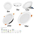 Mi светильникMIBOXER RGB + CCT потолочный светильник AC86-265V, 6 Вт, 9 Вт, 12 Вт, 15 Вт, 18 Вт, 25 Вт Водонепроницаемый с Wi-Fi и дистанционным управлением Управление светодиодный + светодиодный драйвер