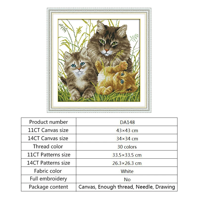 Наборы узоров для рукоделия котят наборы домашнего декора хлопковые нитки