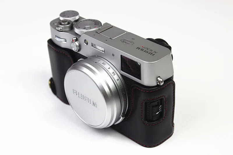 Кожаный половинный чехол для камеры FUJIFILM FUJI X100 X100S X100T X100F X100V | Электроника