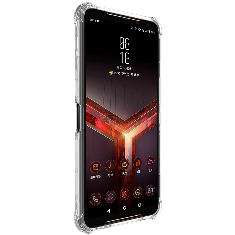 IMAK Чехол с &quotвоздушной подушкой&quot для Asus ROG Phone2 II ZS660KL Ударопрочный Мягкий ТПУ