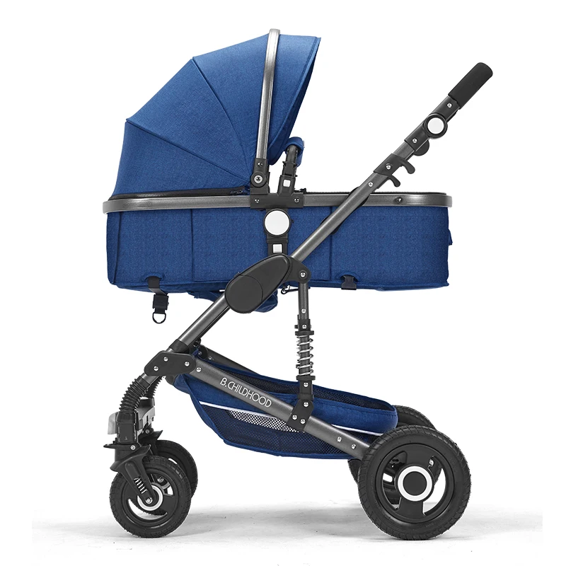 Multi-function High Landscape Baby Stroller Good Quality Baby Pushchair Infant Carrier Baby Cradle Safety Carseat 3 in 1