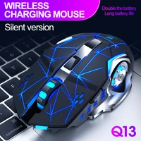 wireless charging gaming mouse 2 4ghz backlight mechanical mute optical mouse 6 button adjustable dpi for pc laptop