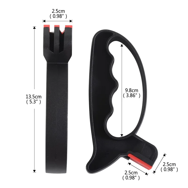 Профессиональная точилка для ножей 2 в 1 ручной камень заточки вольфрамовый