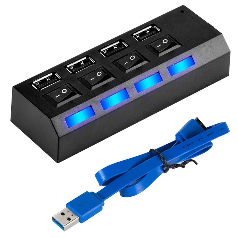 

USB Hub Adapter 3.0 Multi USB Port 3/4 Ports Hub USB Extender Hab USB Splitter For PC Computer