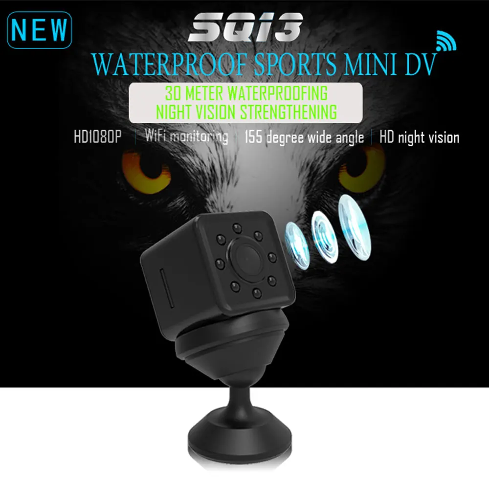 1080P видео Датчик SQ13 HD WIFI маленькая мини IP камера ночного видения Видеокамера