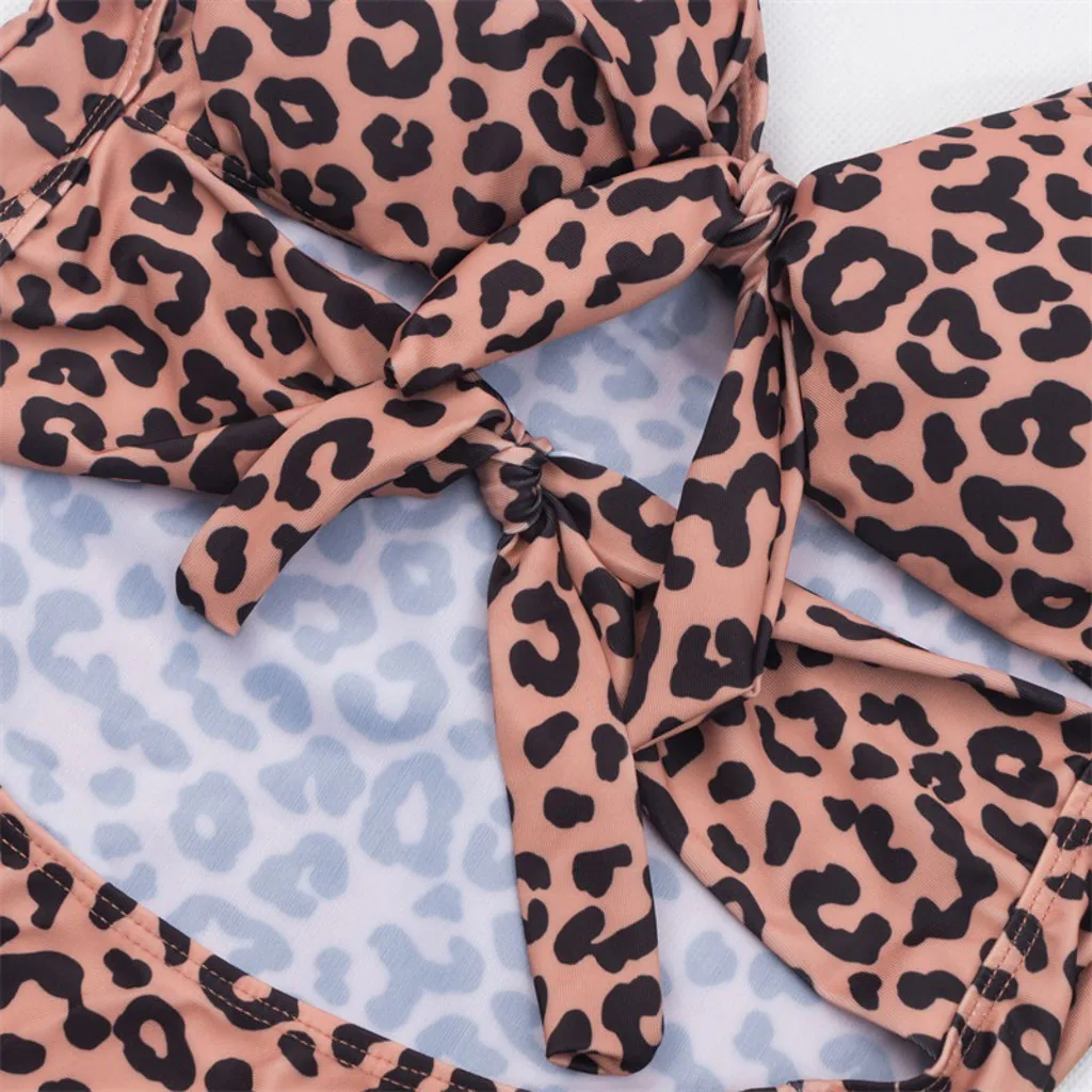 Хит продаж 2019 женское нижнее белье с принтом сексуальное леопардовая расцветка