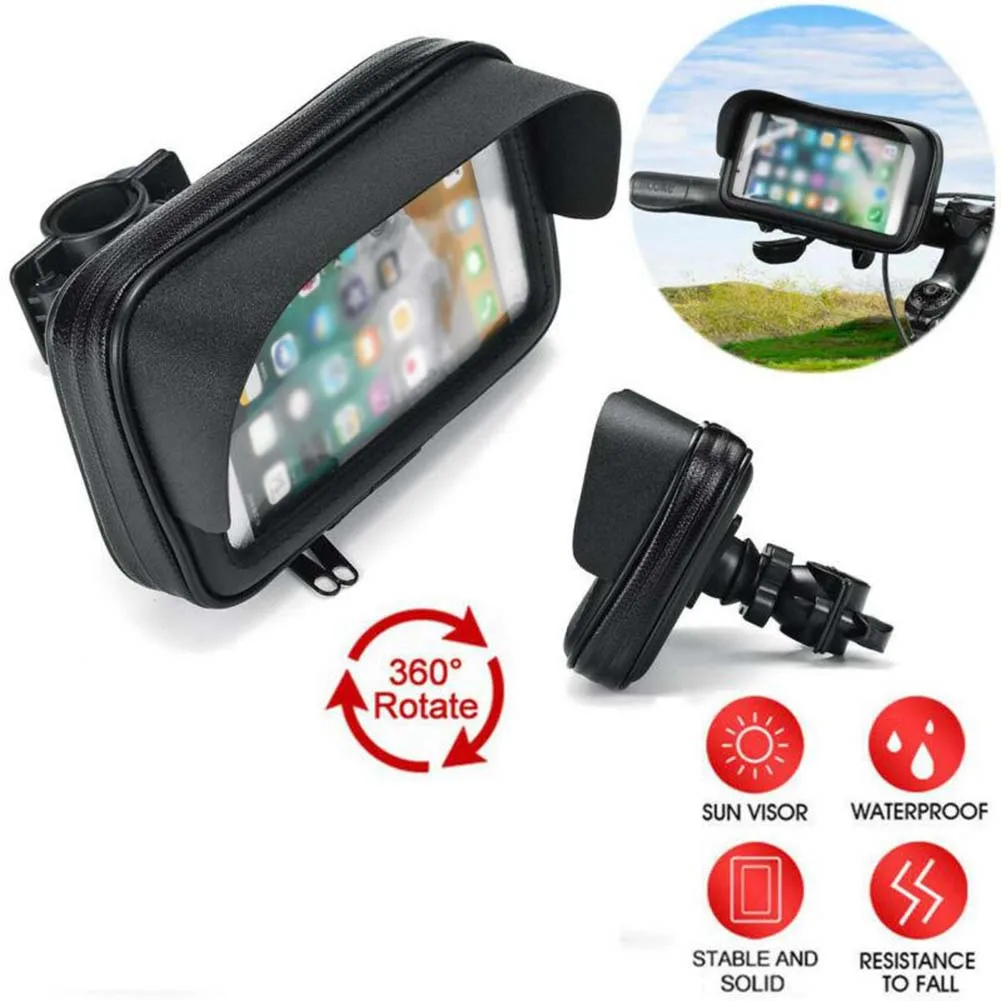 

Motorcycle Handlebar Holder Bag Case For Mobile Phone GPS Waterproof Parts